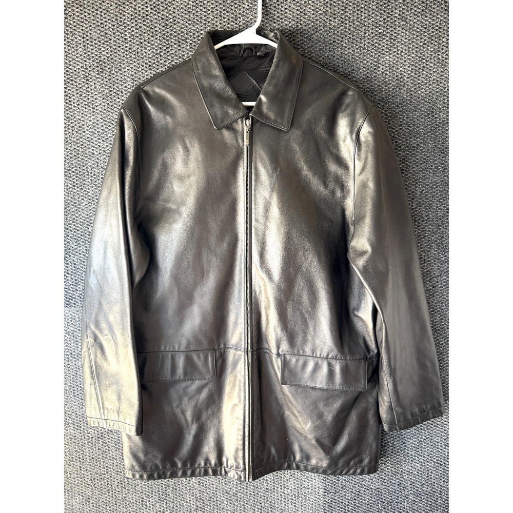 Roundtree & Yorke Black Leather Jacket
